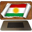 Kurdistan Flag Scroll Novelty Metal Magnet M-9321