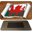 Wales Flag Scroll Novelty Metal Magnet M-9324