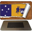 Australian Capital Flag Scroll Novelty Metal Magnet M-9326