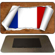 France Flag Scroll Novelty Metal Magnet M-9329