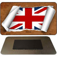 Britain Flag Scroll Novelty Metal Magnet M-9332