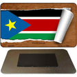 South Sudan Flag Scroll Novelty Metal Magnet M-9339