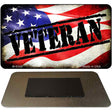 Veteran American Flag Novelty Metal Magnet M-9349