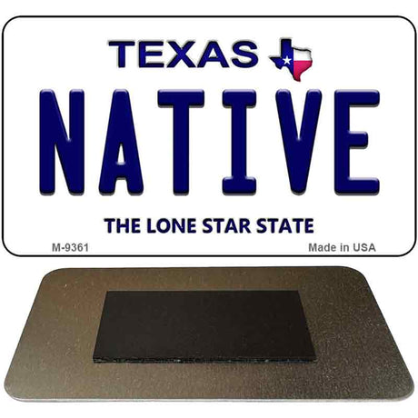 Native Texas Novelty Metal Magnet M-9361