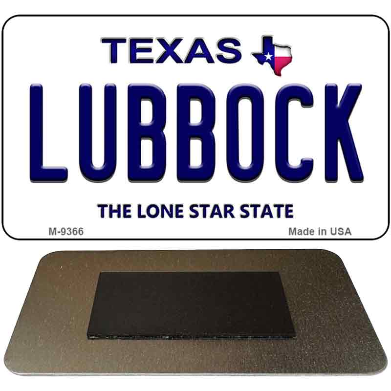 Lubbock Texas Novelty Metal Magnet M-9366