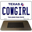 Cowgirl Texas Novelty Metal Magnet M-9367