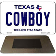 Cowboy Texas Novelty Metal Magnet M-9368