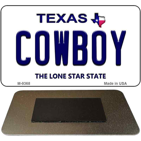 Cowboy Texas Novelty Metal Magnet M-9368