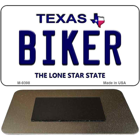 Biker Texas Novelty Metal Magnet M-9398