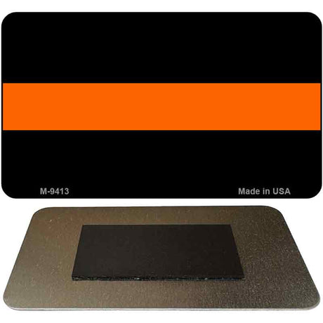 Thin Orange Line Novelty Metal Magnet M-9413