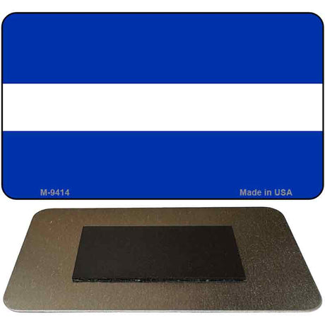 Thin White Line On Blue Novelty Metal Magnet M-9414