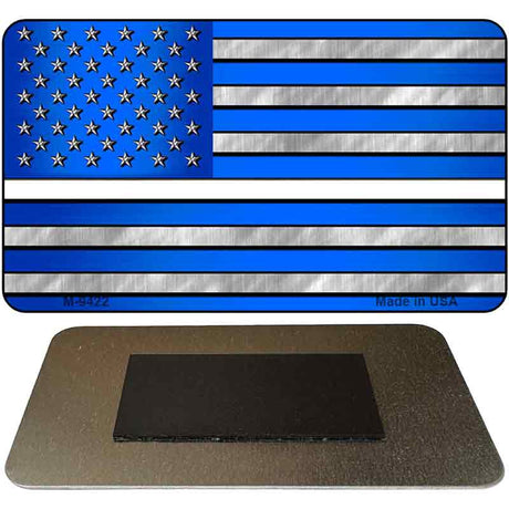 American Flag Thin White Line Novelty Metal Magnet M-9422