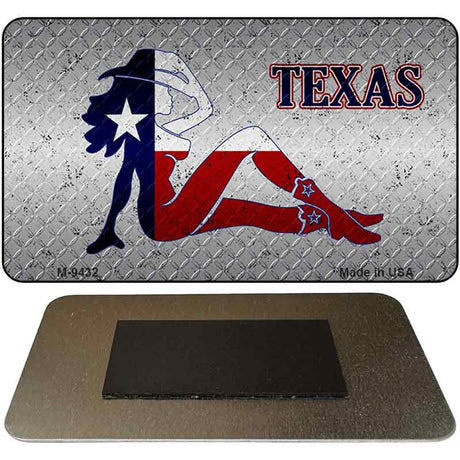 Texas Girl Diamond Novelty Metal Magnet M-9432