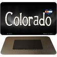 Colorado Flag Script Novelty Metal Magnet M-9444