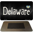 Delaware Flag Script Novelty Metal Magnet M-9446