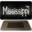 Mississippi Flag Script Novelty Metal Magnet M-9462