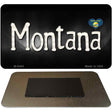 Montana Flag Script Novelty Metal Magnet M-9464