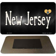 New Jersey Flag Script Novelty Metal Magnet M-9468