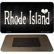 Rhode Island Flag Script Novelty Metal Magnet M-9477