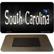 South Carolina Flag Script Novelty Metal Magnet M-9478