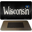 Wisconsin Flag Script Novelty Metal Magnet M-9487