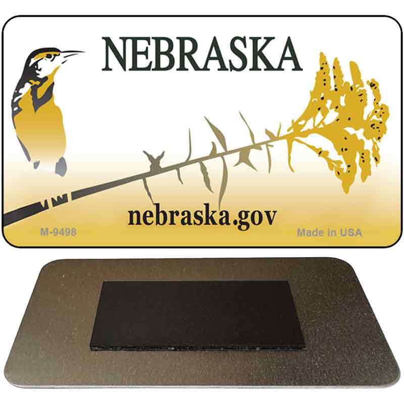 Nebraska State Blank Novelty Metal Magnet M-9498