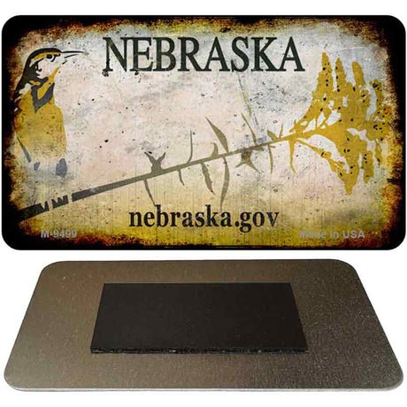 Nebraska Rusty Blank Novelty Magnet M-9499