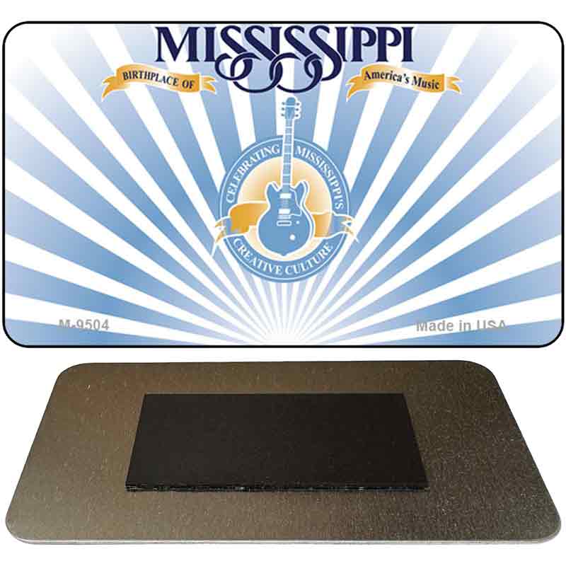 Mississippi State Blank Novelty Metal Magnet M-9504