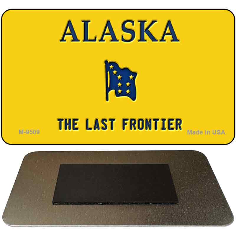 Alaska State Blank Novelty Metal Magnet M-9509