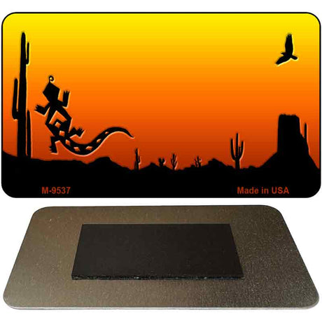 Lizard Sunset Arizona Western State License Plate Tag Magnet M-9537