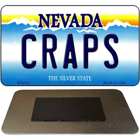 Craps Nevada Novelty Metal Magnet M-9552