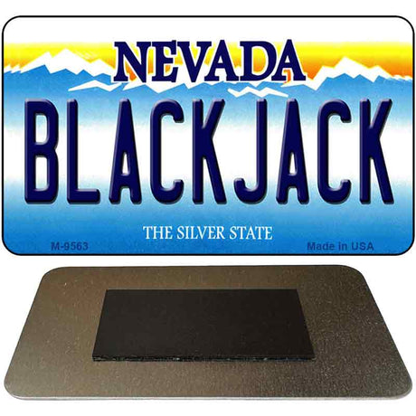 Black Jack Nevada Novelty Metal Magnet M-9563