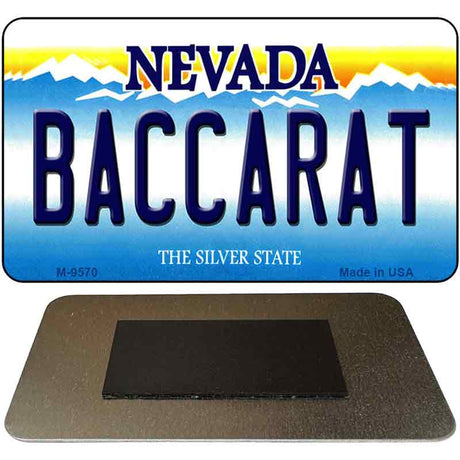 Baccarat Nevada Novelty Metal Magnet M-9570