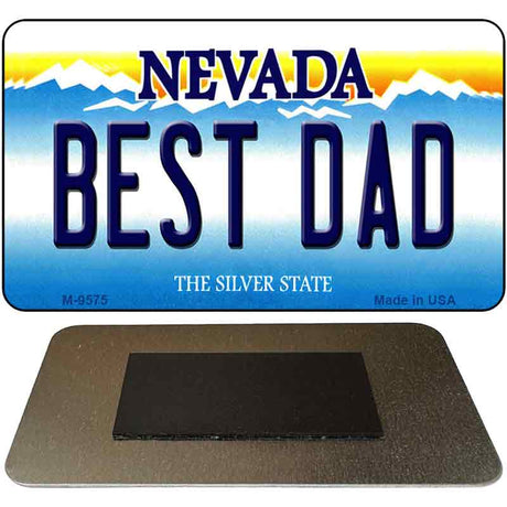 Best Dad Nevada Novelty Metal Magnet M-9575