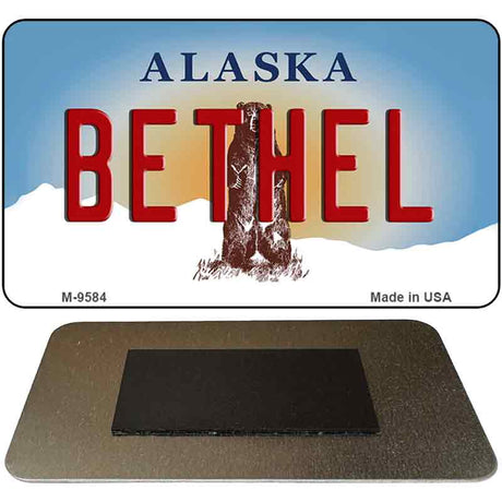 Bethel Alaska State Novelty Metal Magnet M-9584