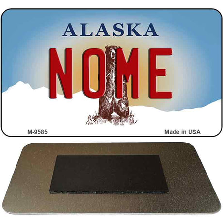 Nome Alaska State Novelty Metal Magnet M-9585