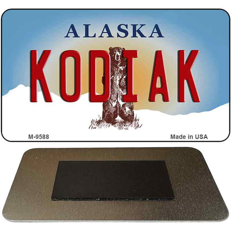 Kodiak Alaska State Novelty Metal Magnet M-9588