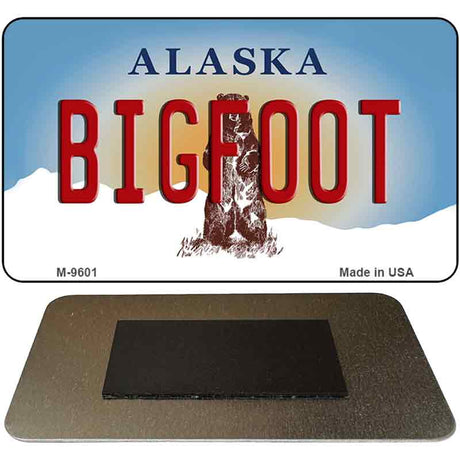 Bigfoot Alaska State Novelty Metal Magnet M-9601