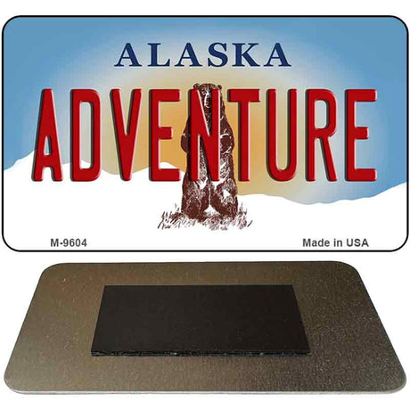 Adventure Alaska State Novelty Metal Magnet M-9604