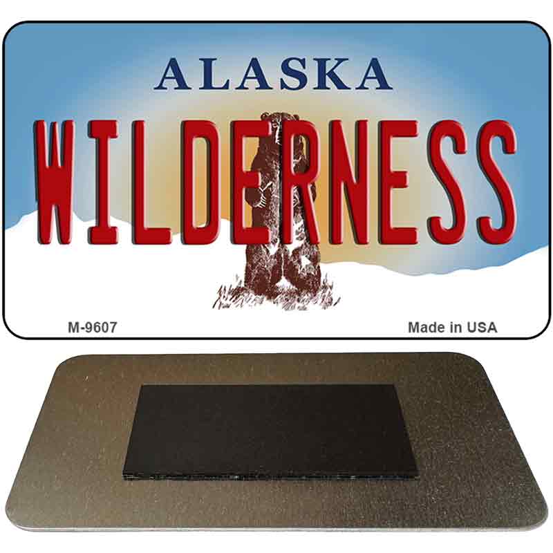 Wilderness Alaska State Novelty Metal Magnet M-9607