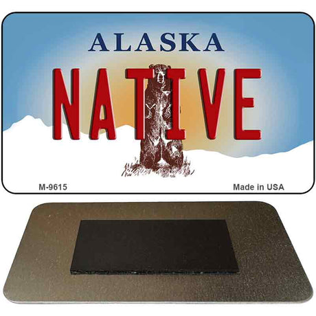 Native Alaska State Novelty Metal Magnet M-9615