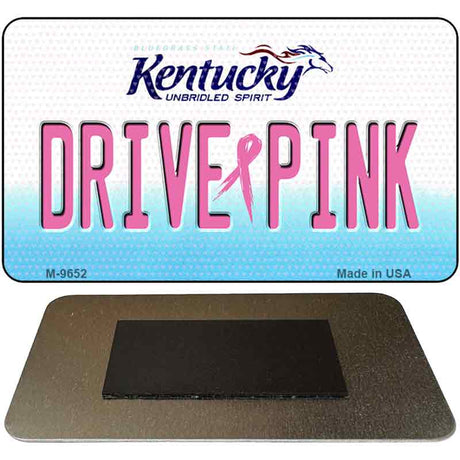 Drive Pink Kentucky Novelty Metal Magnet M-9652