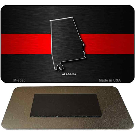 Alabama Thin Red Line Novelty Metal Magnet M-9690