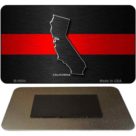 California Thin Red Line Novelty Metal Magnet M-9694