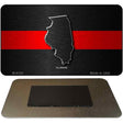 Illinois Thin Red Line Novelty Metal Magnet M-9702