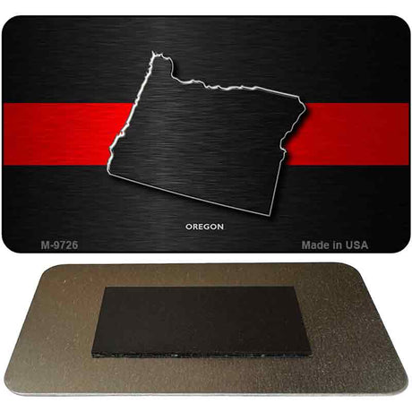 Oregon Thin Red Line Novelty Metal Magnet M-9726