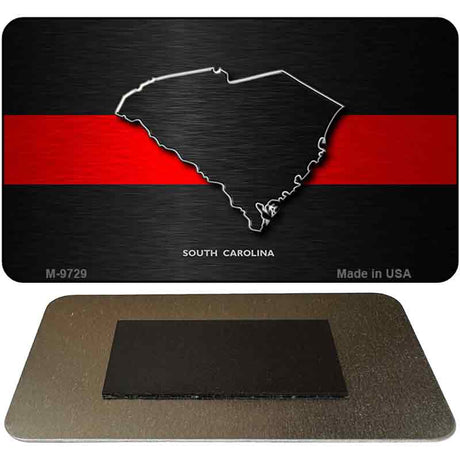 South Carolina Thin Red Line Novelty Metal Magnet M-9729