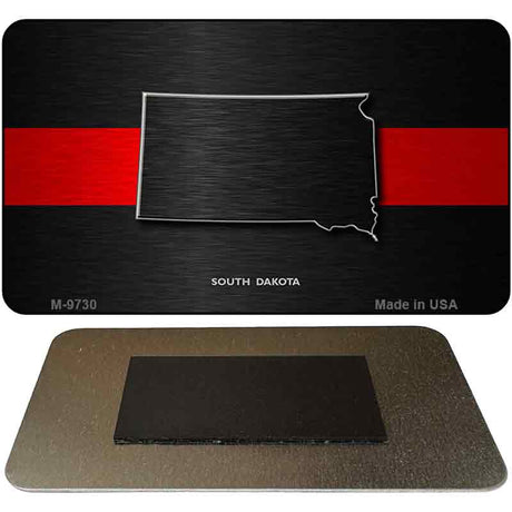 South Dakota Thin Red Line Novelty Metal Magnet M-9730