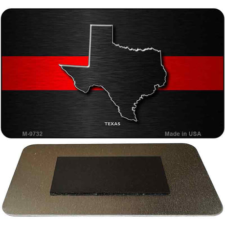 Texas Thin Red Line Novelty Metal Magnet M-9732