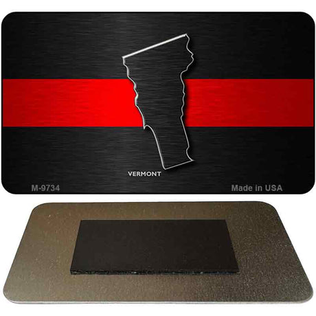 Vermont Thin Red Line Novelty Metal Magnet M-9734